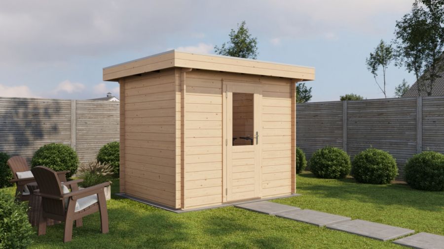 Lugarde Select Arnhem Blokhut Arnhem 250x200cm 28mm vuren blank