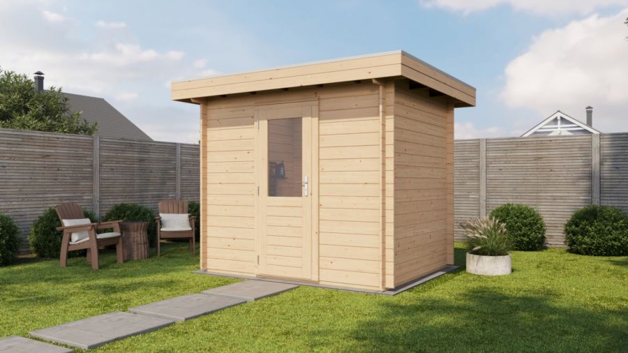 Lugarde Select Arnhem Blokhut Arnhem 250x200cm 28mm vuren blank