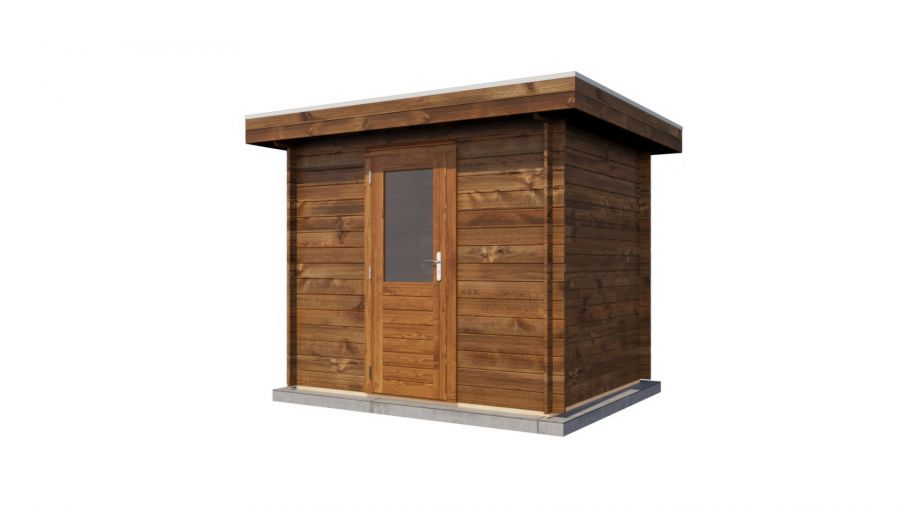 Lugarde Select Blokhut Arnhem 250x200cm - Keteldruk Bruin