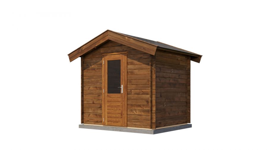 Lugarde Select Blokhut Ruurlo 250x200cm - Keteldruk Bruin