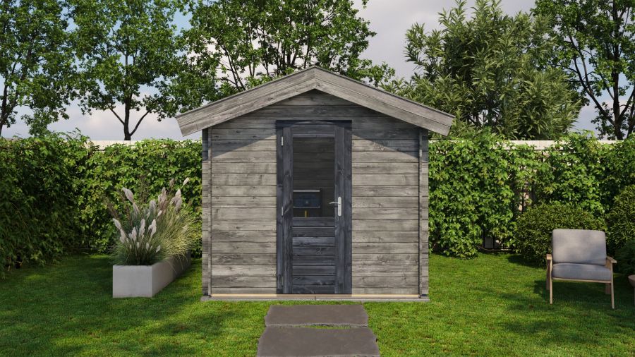 Lugarde Select Blokhut Ruurlo 250x200cm - Keteldruk Grijs