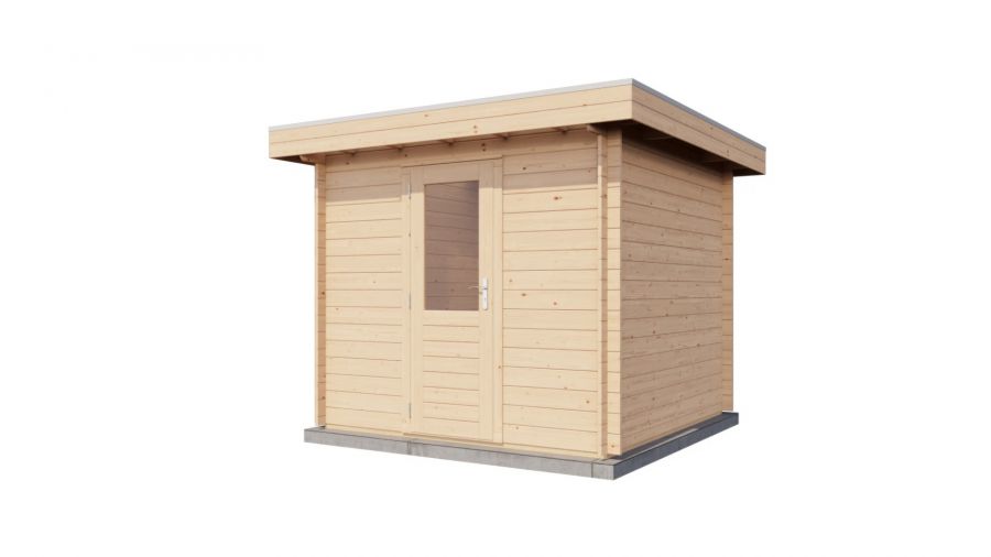 Lugarde Select Zwolle Blokhut 250x250cm - Onbehandeld