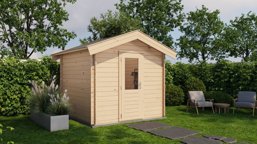 Lugarde Select Blokhut Hengelo 250x250cm - Onbehandeld