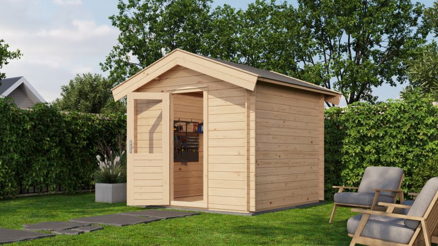 Lugarde Select Blokhut Hengelo 250x250cm - Onbehandeld