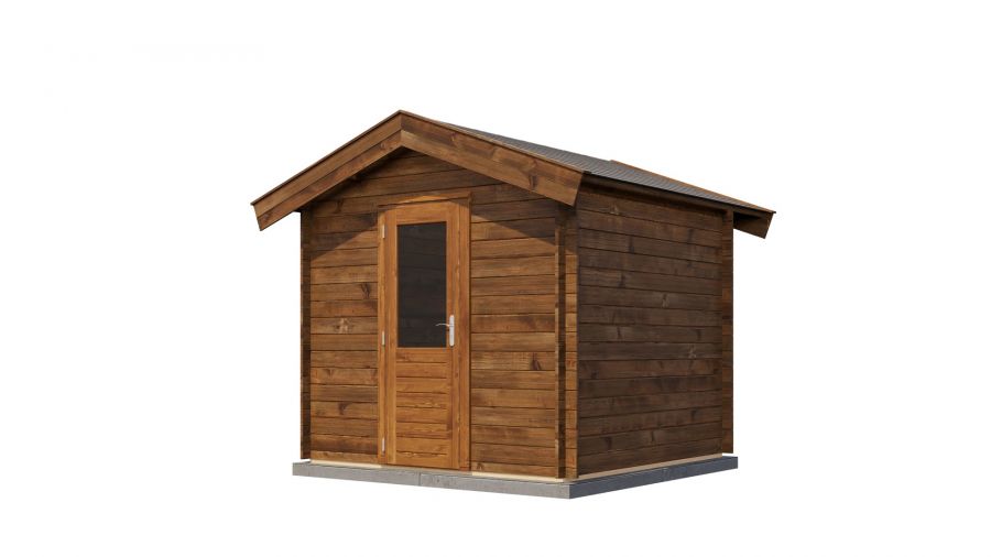 Lugarde Select Blokhut Hengelo 250x250cm - Keteldruk Bruin