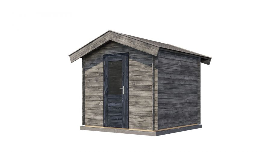 Lugarde Select Blokhut Hengelo 250x250cm - Keteldruk Grijs
