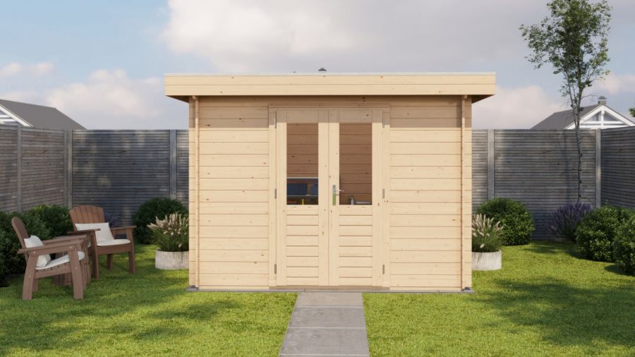 Lugarde Select Nijmegen Blokhut 300x200 cm 28 mm vuren blank