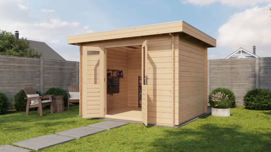 Lugarde Select Blokhut Wassenaar 300x250cm - Onbehandeld