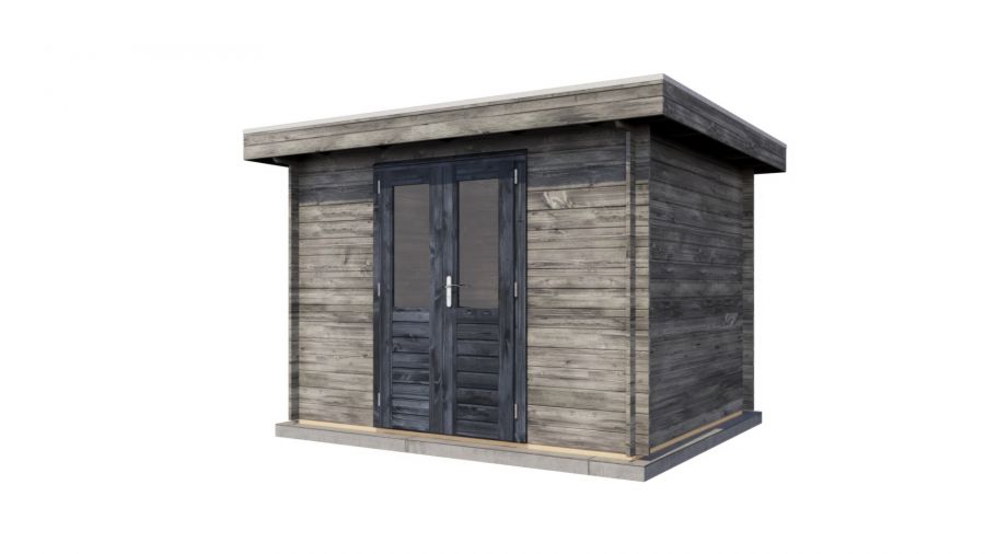 Lugarde Select Blokhut Wassenaar 300x250cm - Keteldruk Grijs