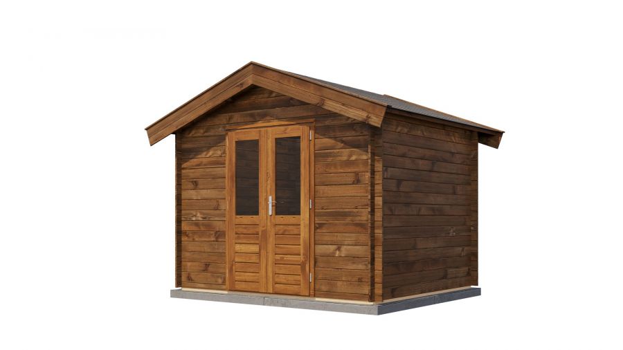 Lugarde Select Blokhut Borculo 300x250cm - Keteldruk Bruin