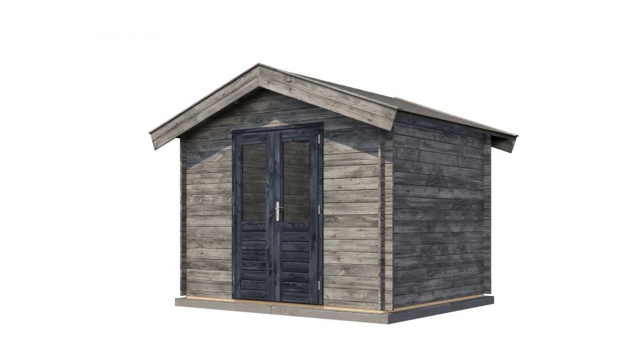 Lugarde Select Blokhut Borculo 300x250cm - Keteldruk Grijs