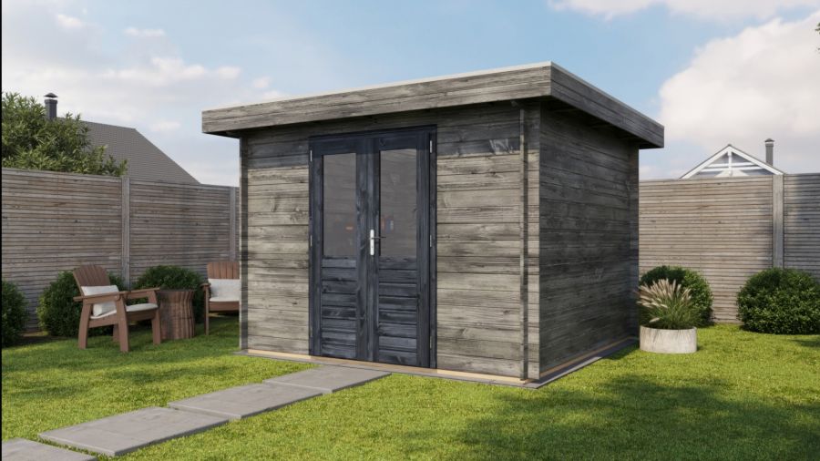 Lugarde Select Blokhut Amersfoort 300x300cm - Keteldruk Grijs