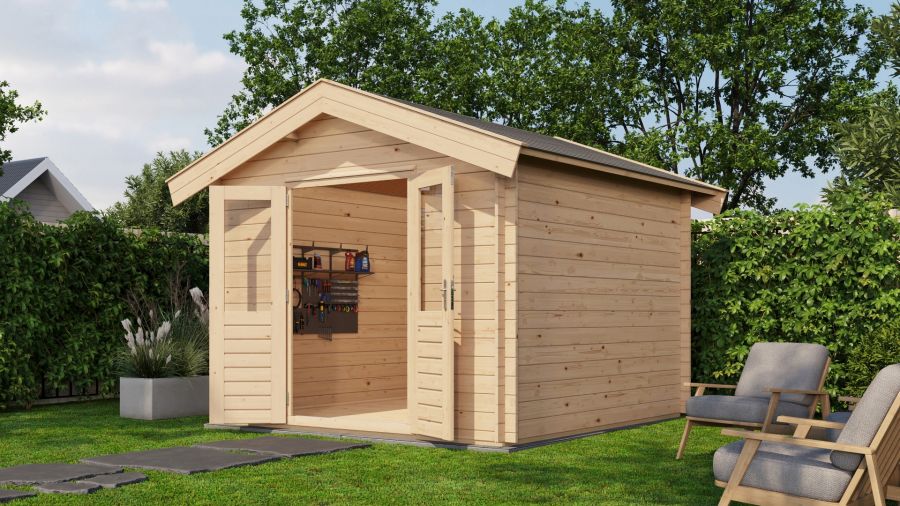 Lugarde Select Blokhut Twello 300x300cm - Onbehandeld