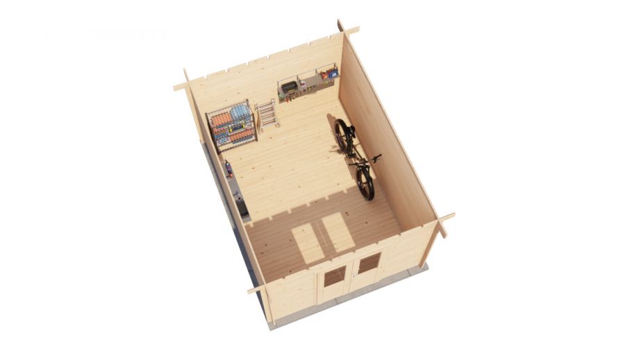 Lugarde Select Blokhut Barneveld 300x400cm - Onbehandeld