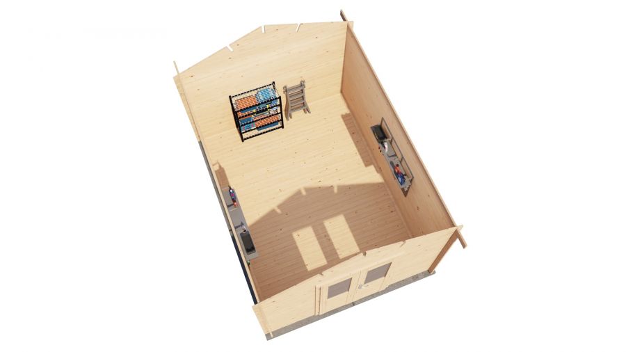 Lugarde Select Blokhut Olst 300x400cm - Onbehandeld