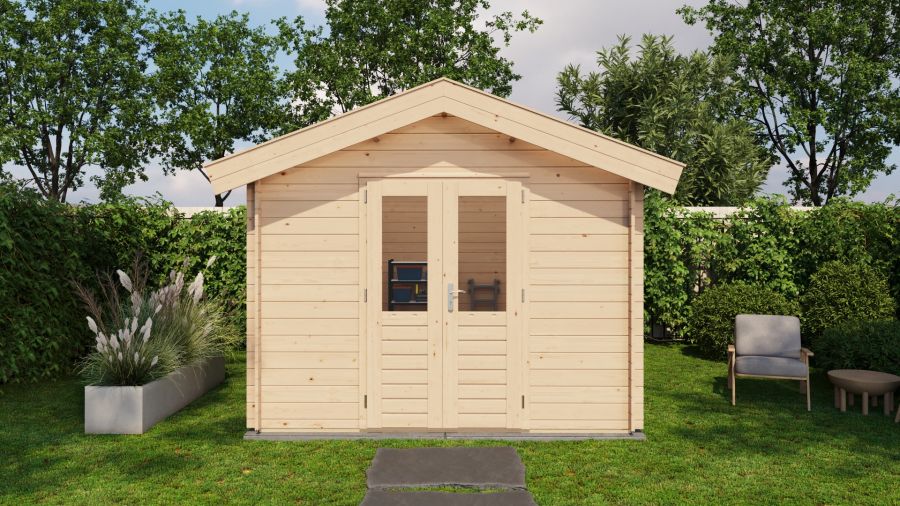 Lugarde Select Blokhut Olst 300x400cm - Onbehandeld