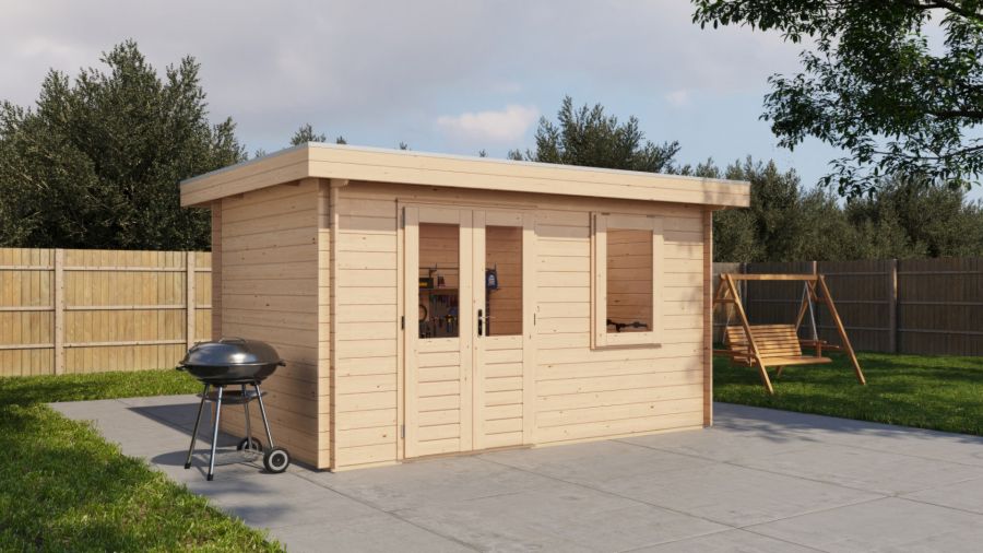 Lugarde Select Blokhut Veenendaal 400x250cm - Onbehandeld