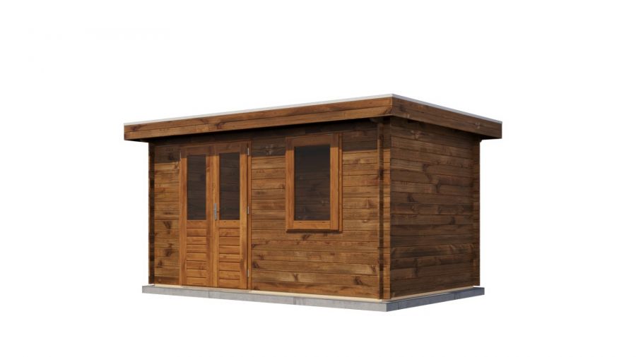 Lugarde Select Blokhut Veenendaal 400x250cm - Keteldruk Bruin