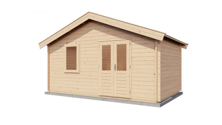 Lugarde Select Wolfheze Blokhut 500x300 cm 44 mm vuren blank