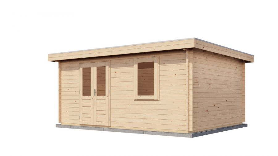 Lugarde Select Blokhut Duiven 500x400cm - Onbehandeld