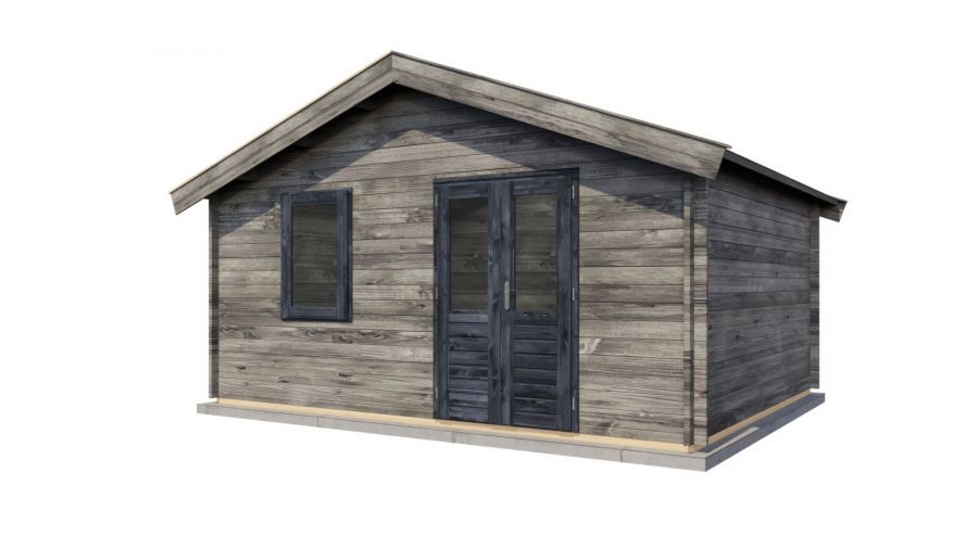 Lugarde Select Blokhut Eerbeek 500x400cm - Keteldruk Grijs