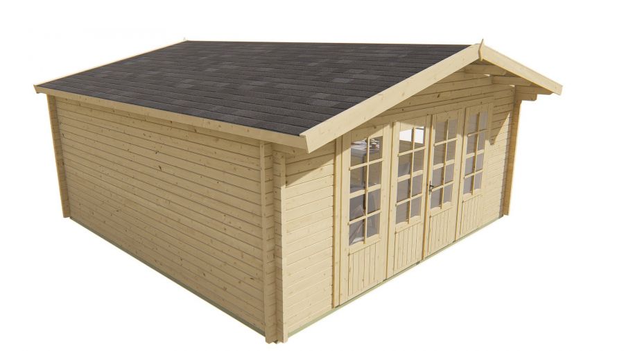 Tuindeco Southampton Blokhut 540x540 cm 58 mm vuren honing geïmpregneerd