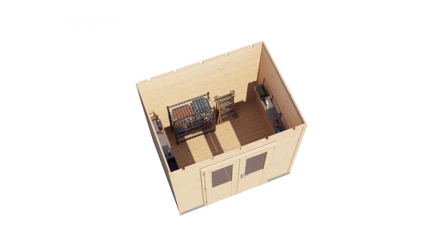 Lugarde Select Prima Beverwijk tuinhuis 240x180 cm 28 mm vuren blank