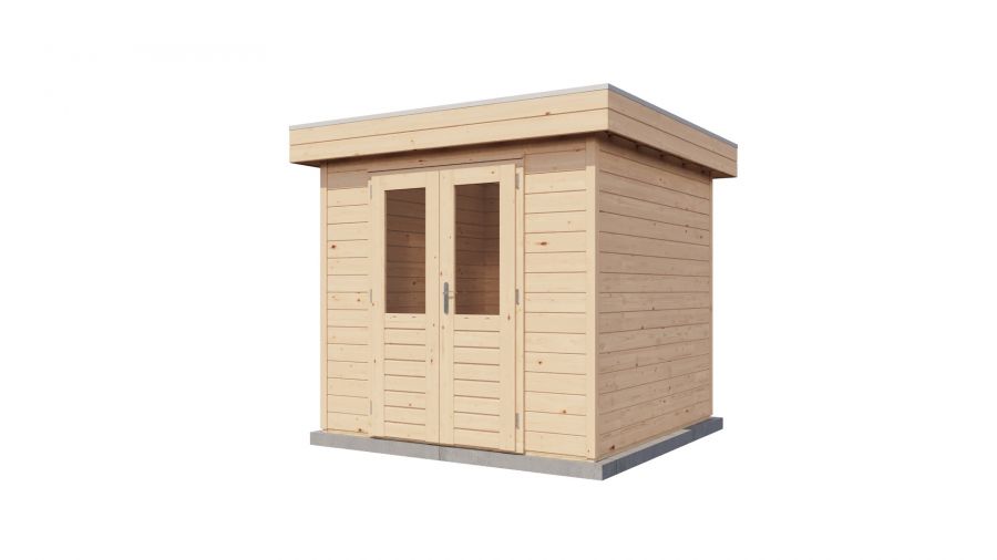 Lugarde Select Prima Delft tuinhuis 240x240 cm 28 mm vuren blank