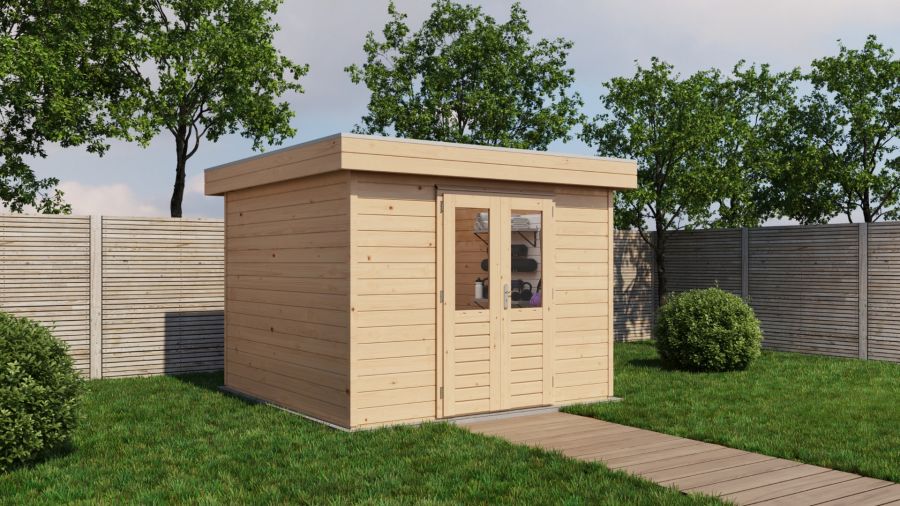 Lugarde Select Prima Gouda tuinhuis 300x300 cm 28 mm vuren blank