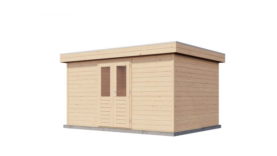 Lugarde Select Prima Hoofddorp tuinhuis 420x300 cm 44 mm vuren blank