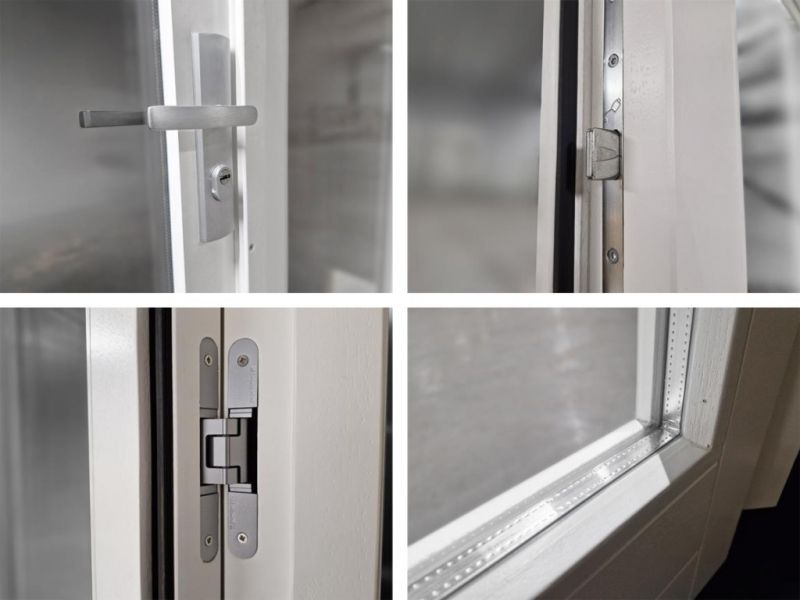 Trendhout Stapeldorpeldeur - dubbel - 2x deur 83,4x216,9 + kozijn 178x226,3 cm - wit (incl. DTS en deurbeslag)