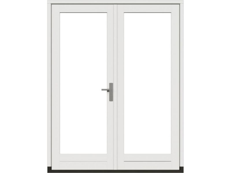 Trendhout Stapeldorpeldeur - dubbel - 2x deur 83,4x216,9 + kozijn 178x226,3 cm - wit (incl. DTS en deurbeslag)