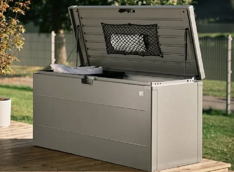 Biohort Kussenbox kwartsgrijs 140x60x71 cm