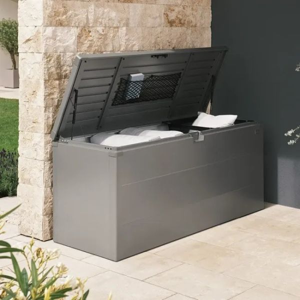 Biohort Kussenbox kwartsgrijs 170x70x81 cm