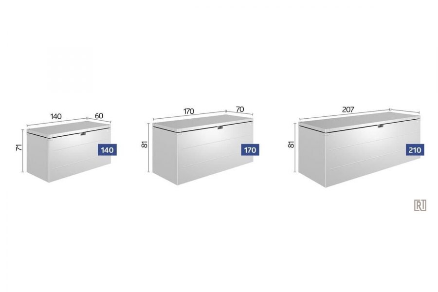 Biohort Kussenbox 170x70x81 cm