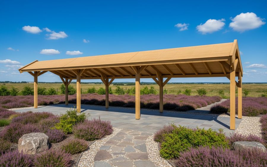 YARD Outdoor SUBLIME kapschuur 1100x250 cm Douglas blank