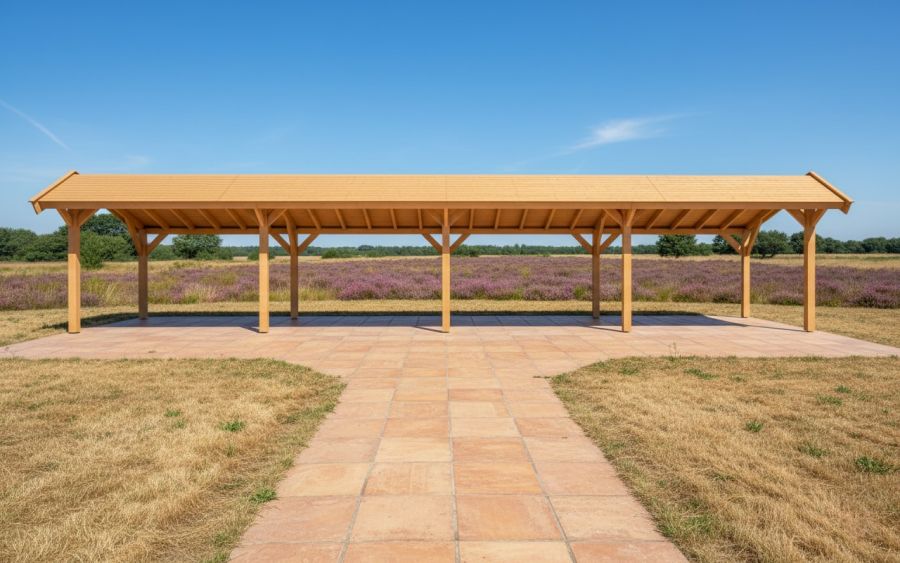 YARD Outdoor SUBLIME overkapping kapschuurdak 1400x250 cm Douglas blank