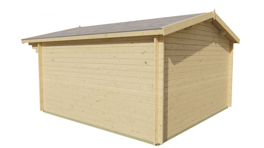 Tuindeco Torrent Blokhut 400x400 cm 34 mm vuren red class wood geïmpregneerd