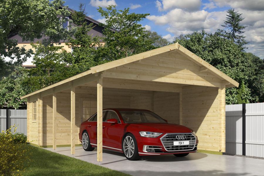 Carport berging Ever vuren onbehandeld 44mm