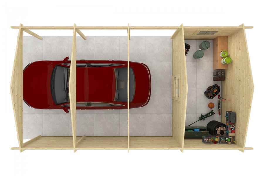 Tuindeco Carport Ever met berging