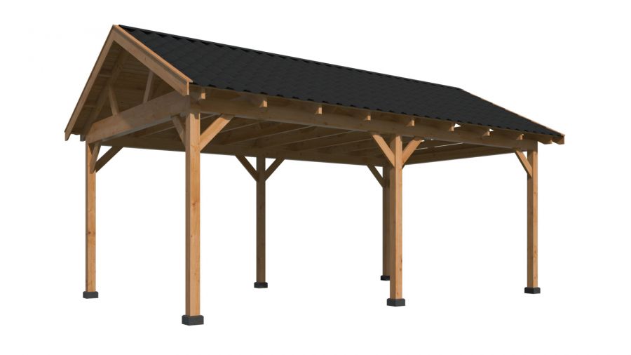 Tuindeco Hamar XL Overkapping type 1 675x445 cm Lariks/Douglashout blank