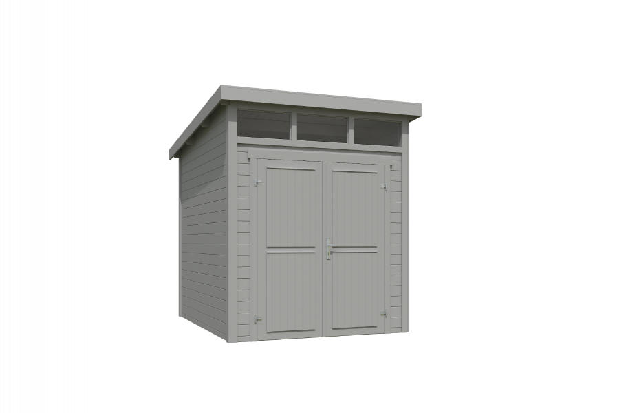Outdoor Life Kibo Tuinhuis 200x250 cm 28 mm vuren Platinum Grey gecoat