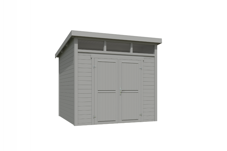 Tuinhuis Kibo 3 250x250 cm - Platinum Grey gecoat