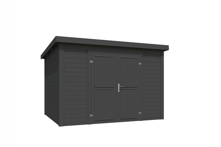 Outdoor Life Lotta Tuinhuis 300x250 cm 28 mm vuren Carbon Grey gecoat