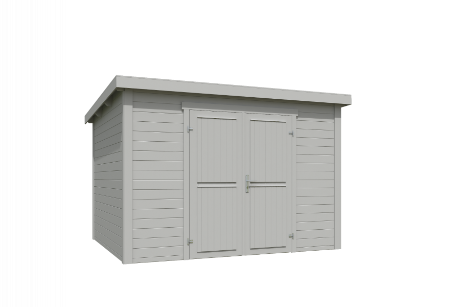 Outdoor Life Lotta Tuinhuis 300x250 cm 28 mm vuren Platinum Grey gecoat