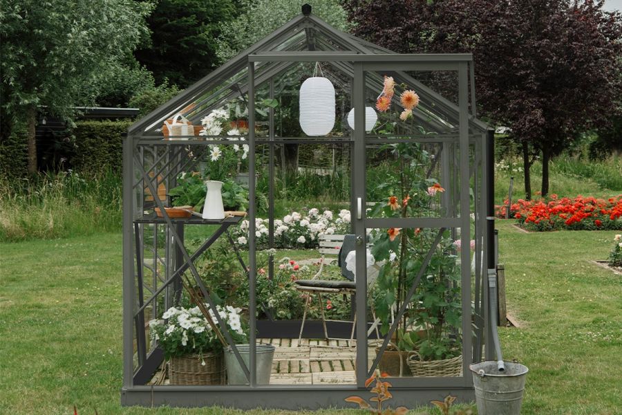 Tuinkas Mary III - 212x360 cm - Groengrijs - Full Options