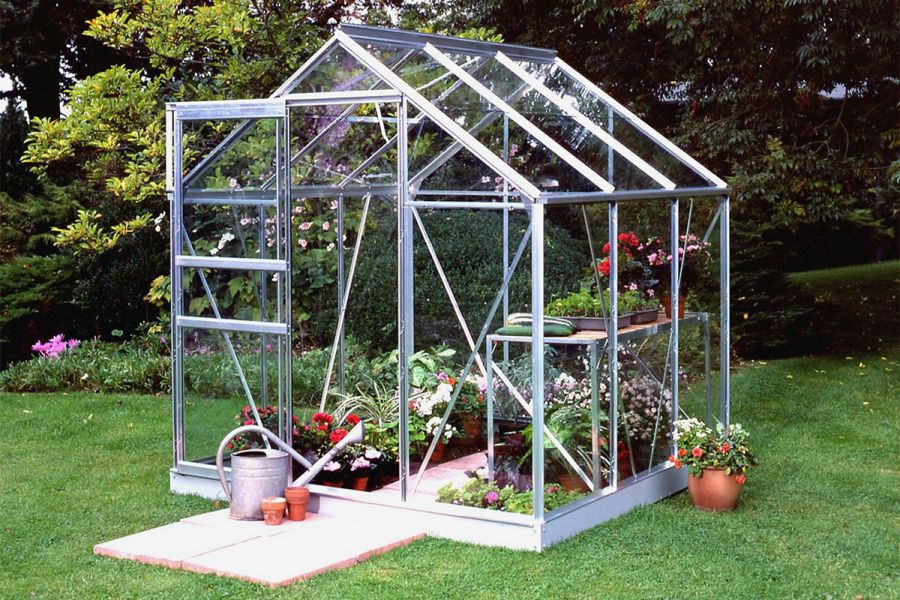 Tuinkas Popular 66 aluminium - 3 mm veiligheidsglas - 193x195 cm