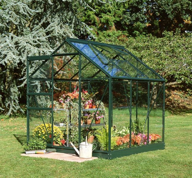 Tuinkas Popular 66 klassiek groen - 3 mm veiligheidsglas - 193x195 cm