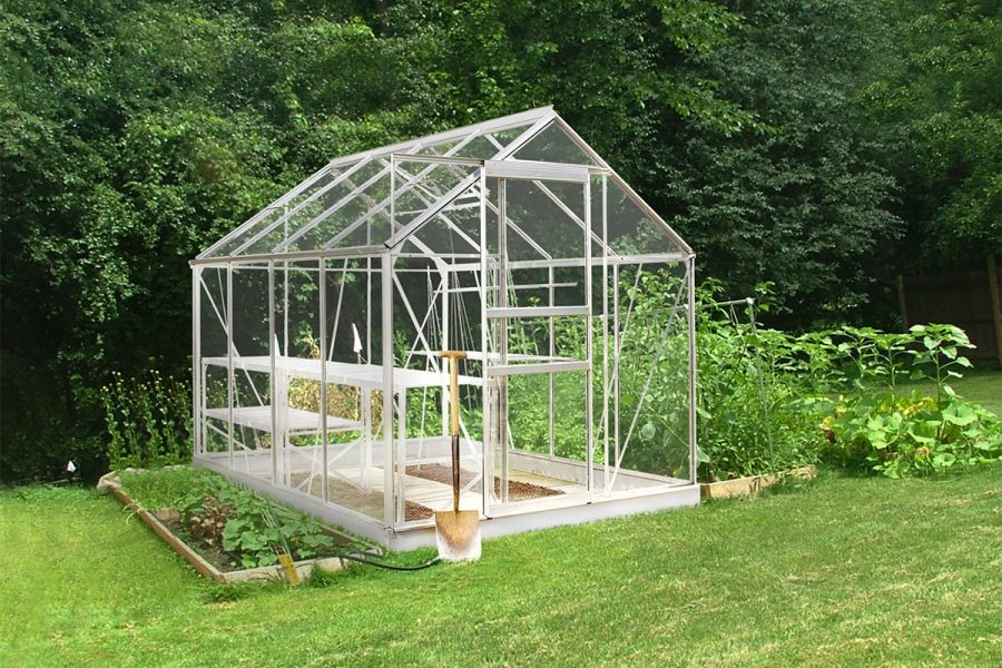 Tuinkas Popular 86 aluminium - 3 mm tuindersglas - 193x257 cm