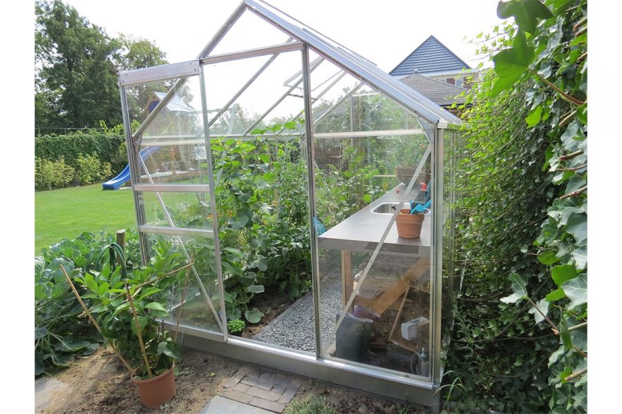 Tuinkas Popular 86 aluminium - 3 mm tuindersglas - 193x257 cm